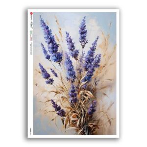 FLOWERS-0410. Carta di riso fiori per decoupage.