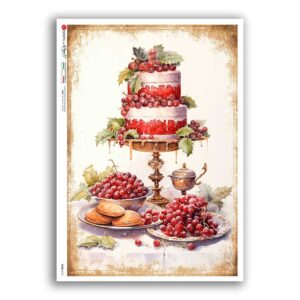 FOOD-0157. Carta di riso cucina per decoupage.