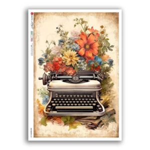 OLD OBJECTS-0039. Carta di riso oggetti vintage per decoupage.