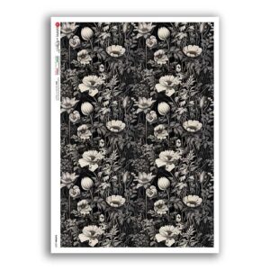 PATTERN-0237. Carta di riso texture per decoupage.