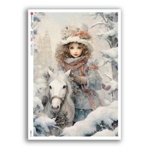 SCENE-0160. Carta di riso pittorico per decoupage.