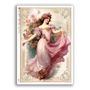 SCENE-0167. Carta di riso pittorico per decoupage.
