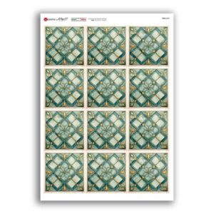 TILES-0058. Carta di riso tegole per decoupage.