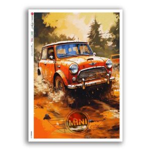 VEHICLES-0070. Carta di riso veicoli per decoupage.