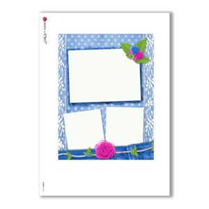 ALBUM-L-0047. Carta di riso album per decoupage.