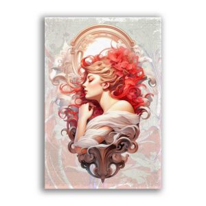 GF-ART NOUVEAU-027. Carta di riso grande formato