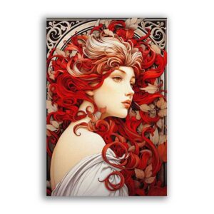 GF-ART NOUVEAU-028. Carta di riso grande formato