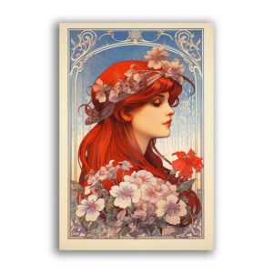 GF-ART NOUVEAU-030. Carta di riso grande formato