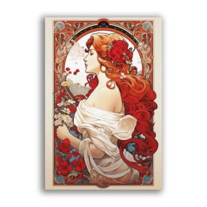 GF-ART NOUVEAU-032. Carta di riso grande formato