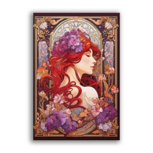 GF-ART NOUVEAU-033. Carta di riso grande formato