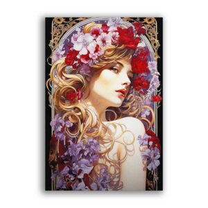 GF-ART NOUVEAU-034. Carta di riso grande formato