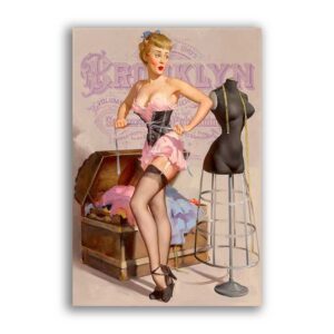 GF-PIN-UP-018. Carta di riso grande formato