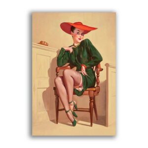 GF-PIN-UP-019. Carta di riso grande formato