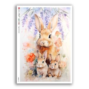 ANIMALS-0233. Carta di riso animali per decoupage.