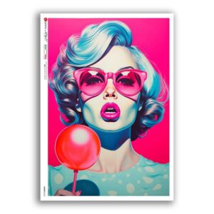 COMICS-0047. Carta di riso fumetti per decoupage.