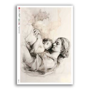 CULT-0180. Carta di riso sacra per decoupage.