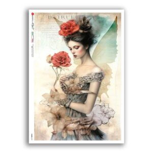 FAIRIES-0107. Carta di riso fate per decoupage.