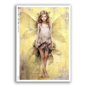 FAIRIES-0108. Carta di riso fate per decoupage.