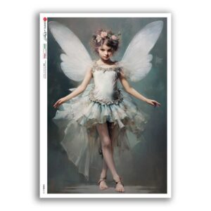 FAIRIES-0110. Carta di riso fate per decoupage.