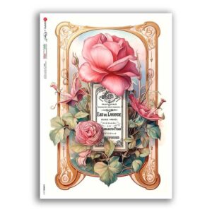 FLOWERS-0412. Carta di riso fiori per decoupage.