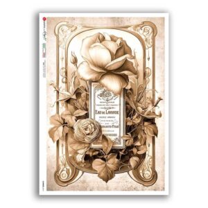 FLOWERS-0414. Carta di riso fiori per decoupage.