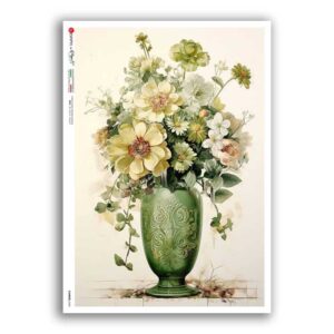 FLOWERS-0426. Carta di riso fiori per decoupage.
