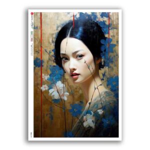 FOLK-0098. Carta di riso etniche per decoupage.