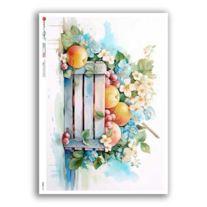 FOOD-0162. Carta di riso cucina per decoupage.