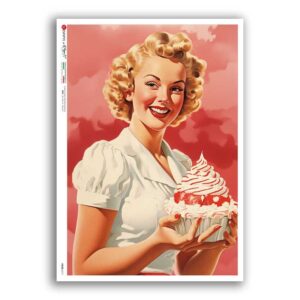 FOOD-0171. Carta di riso cucina per decoupage.