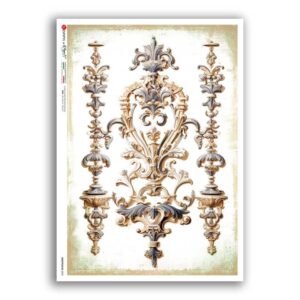 GROTTESCHE-0025. Carta di riso grottesca per decoupage.