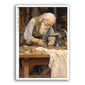 JOBS-0010. Carta di riso mestieri per decoupage.