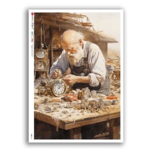 JOBS-0011. Carta di riso mestieri per decoupage.