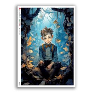 TALES-0049. Carta di riso fiabe per decoupage.