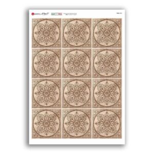 TILES-0065. Carta di riso tegole per decoupage.