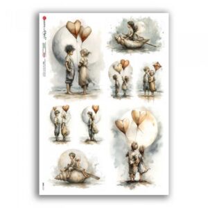 BABY-0127. Carta di riso per decoupage — Bambini