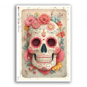 SKULL-0059. Carta di riso per decoupage — Teschi