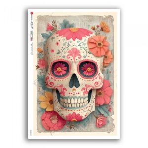 SKULL-0060. Carta di riso per decoupage — Teschi