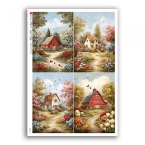 VIEWS-0243. Carta di riso per decoupage — Paesaggio