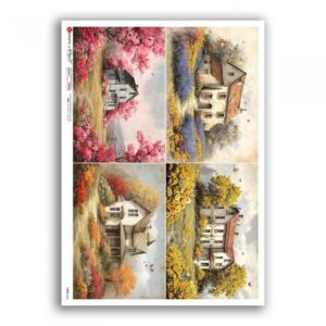 VIEWS-0244. Carta di riso per decoupage — Paesaggio