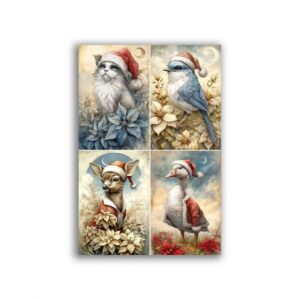GF-ANIMALS-129. Carta di riso per decoupage — ANIMALI — grande formato