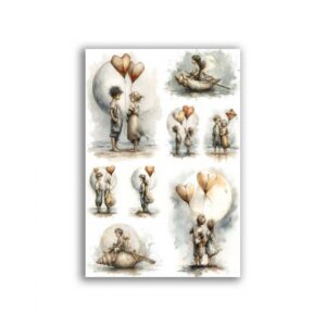 GF-BABY-038. Carta di riso per decoupage — BABY — grande formato