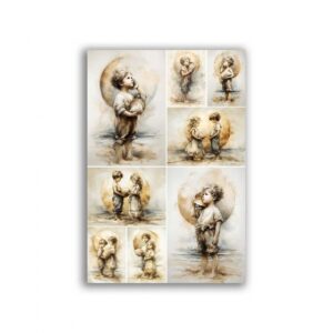 GF-BABY-040. Carta di riso per decoupage — BABY — grande formato