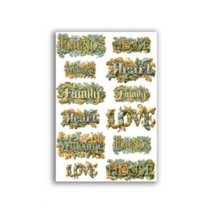 GF-CALLIGRAPHY-008. Carta di riso per decoupage — CALLIGRAPHY — grande formato