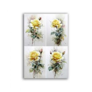 GF-FIORI-122. Carta di riso per decoupage — FIORI — grande formato