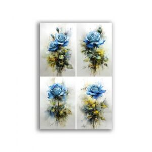 GF-FIORI-128. Carta di riso per decoupage — FIORI — grande formato