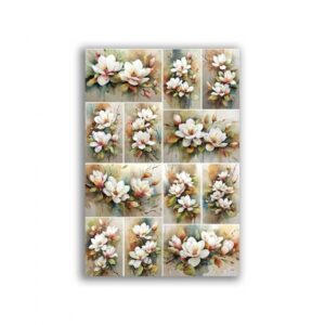 GF-FIORI-132. Carta di riso per decoupage — FIORI — grande formato