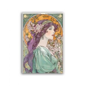GF-ART NOUVEAU-059. Carta di riso per decoupage — ART NOUVEAU — grande formato