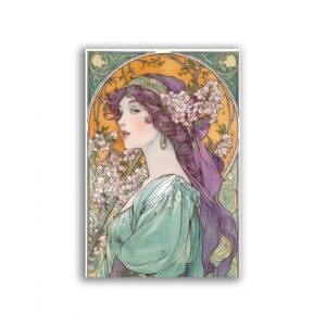 GF-ART NOUVEAU-060. Carta di riso per decoupage — ART NOUVEAU — grande formato