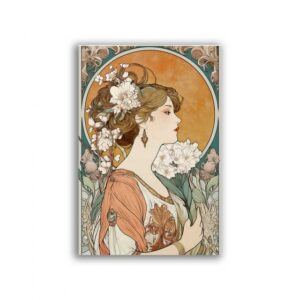 GF-ART NOUVEAU-061. Carta di riso per decoupage — ART NOUVEAU — grande formato