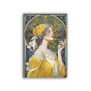 GF-ART NOUVEAU-066. Carta di riso per decoupage — ART NOUVEAU — grande formato